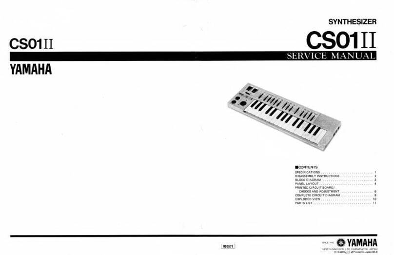 Yamaha CS01 II User manual