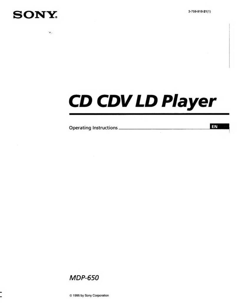 Sony MDP-650 User manual