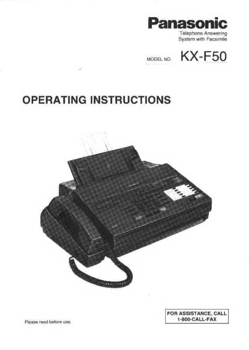 Panasonic KX-F50 User manual Panasonic KX-F50 User manual