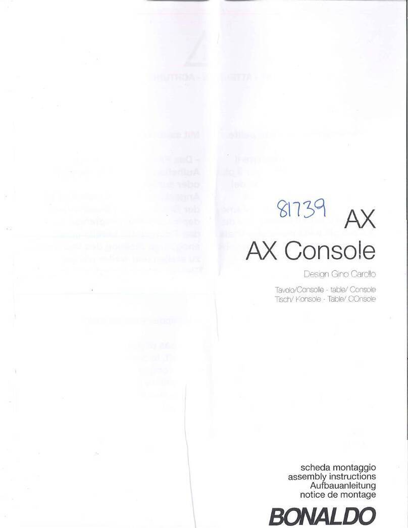 Bonaldo AX Console User manual
