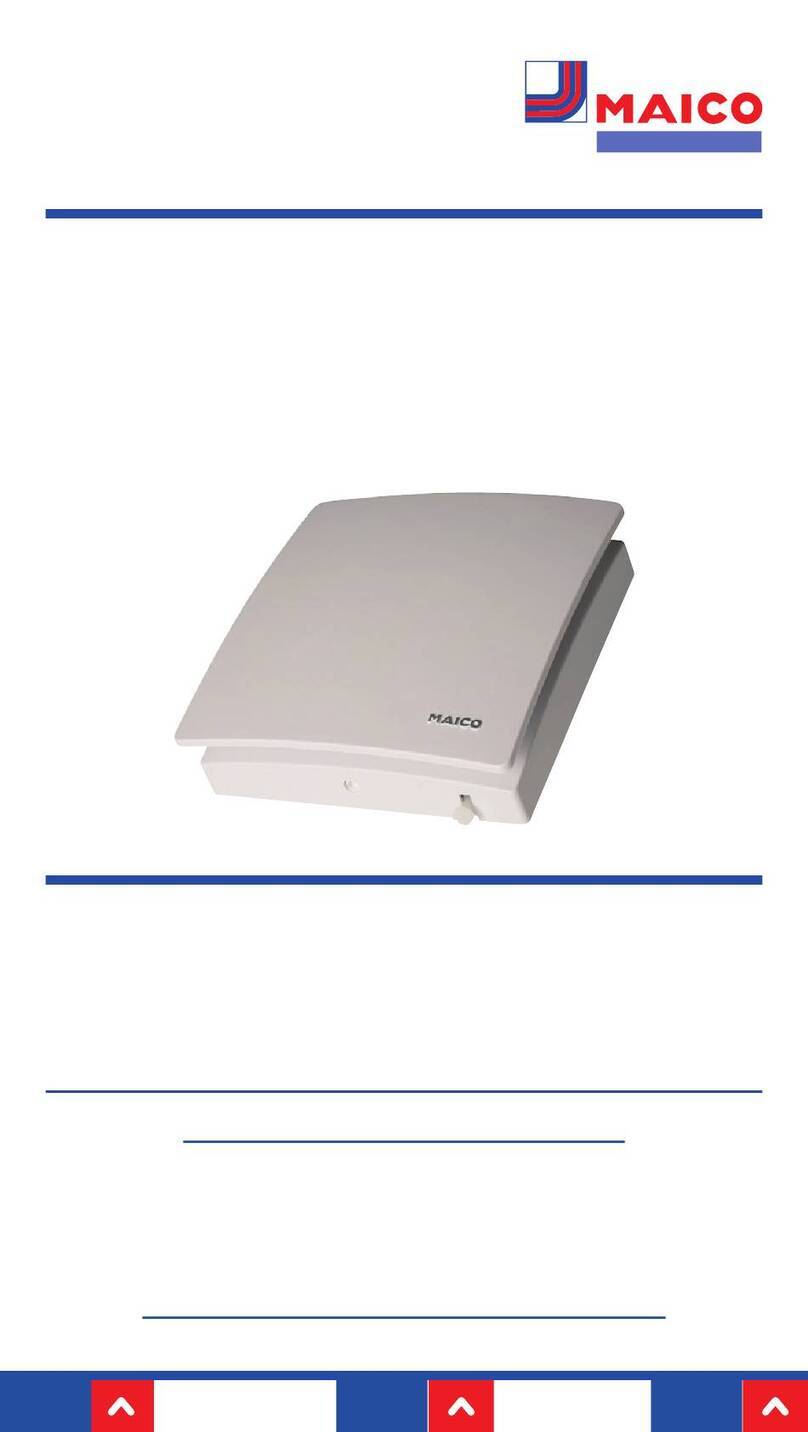 Maico AZV 100 Installation and operating instructions