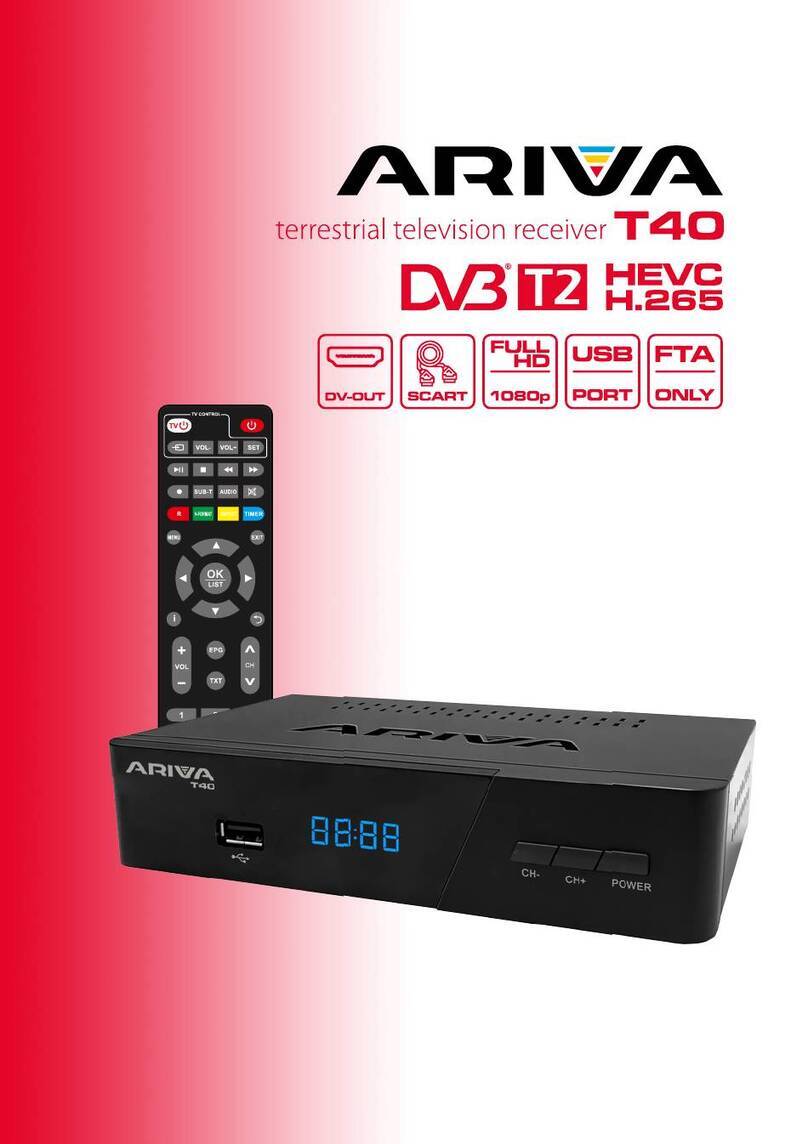 Ariva T40 user manual