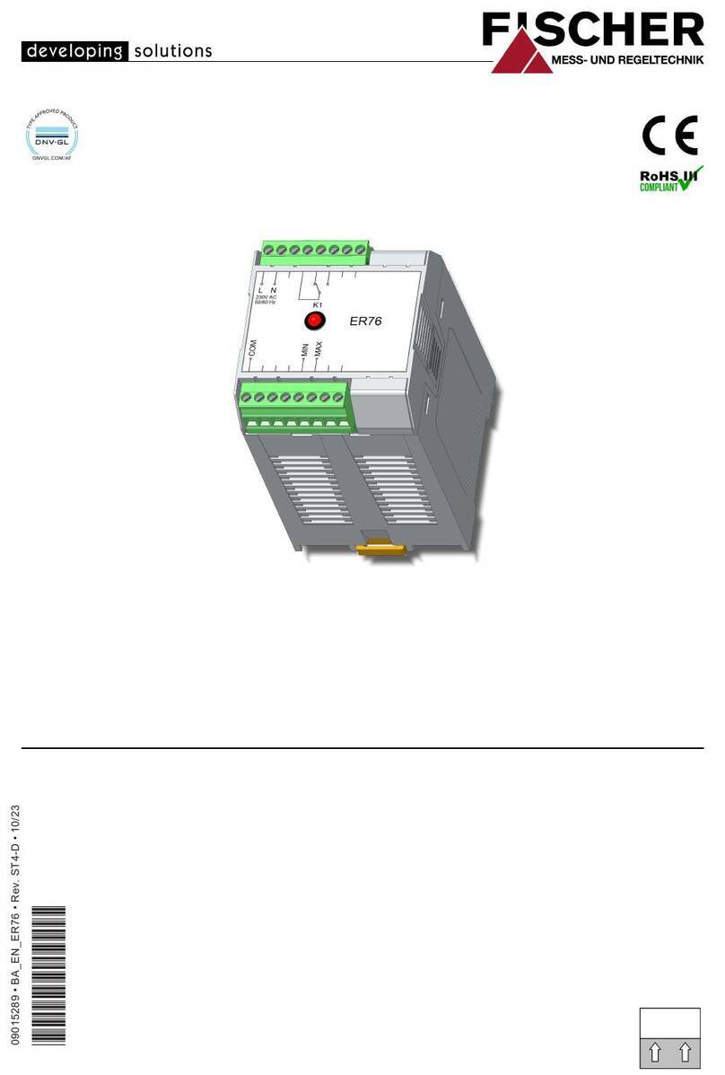 FISCHER ER76 operating manual