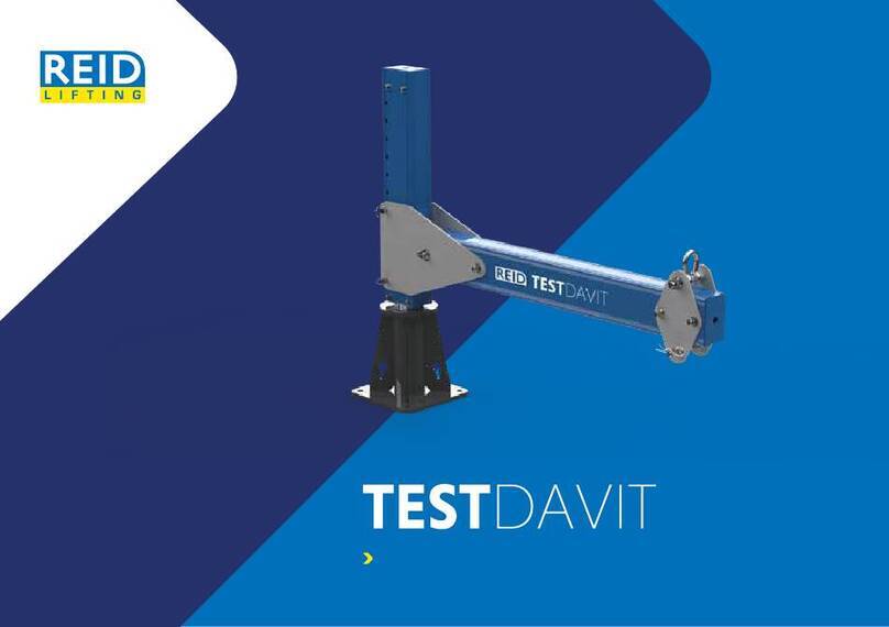 REID LIFTING TESTDAVIT Installation instructions