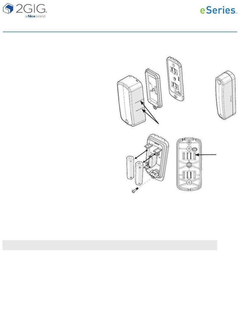 Nice 2GIG e Series manual