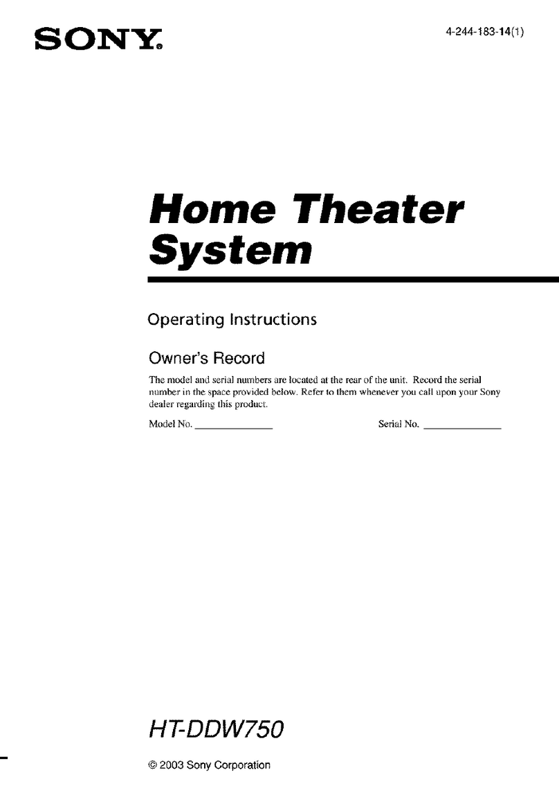 Sony HT-DDW750 operating instructions