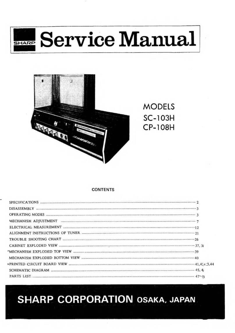 Sharp SC-103H User manual