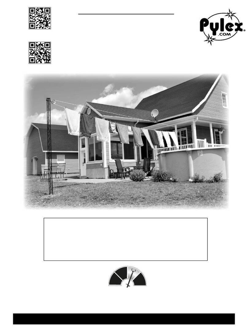 Pylex CLOTHESLINE POST 10736 installation guide Pylex CLOTHESLINE POST 10736 installation guide