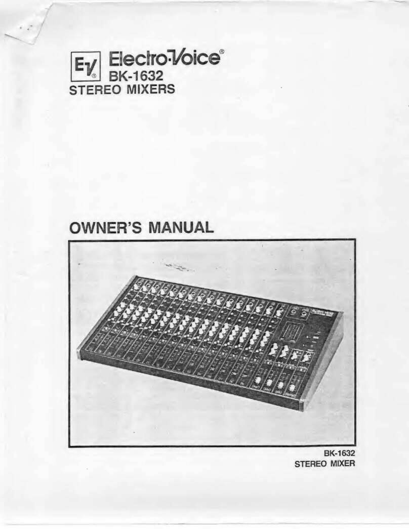 Electro-Voice BK-1632 User manual