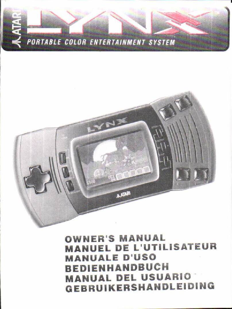 Atari Lynx owner's manual