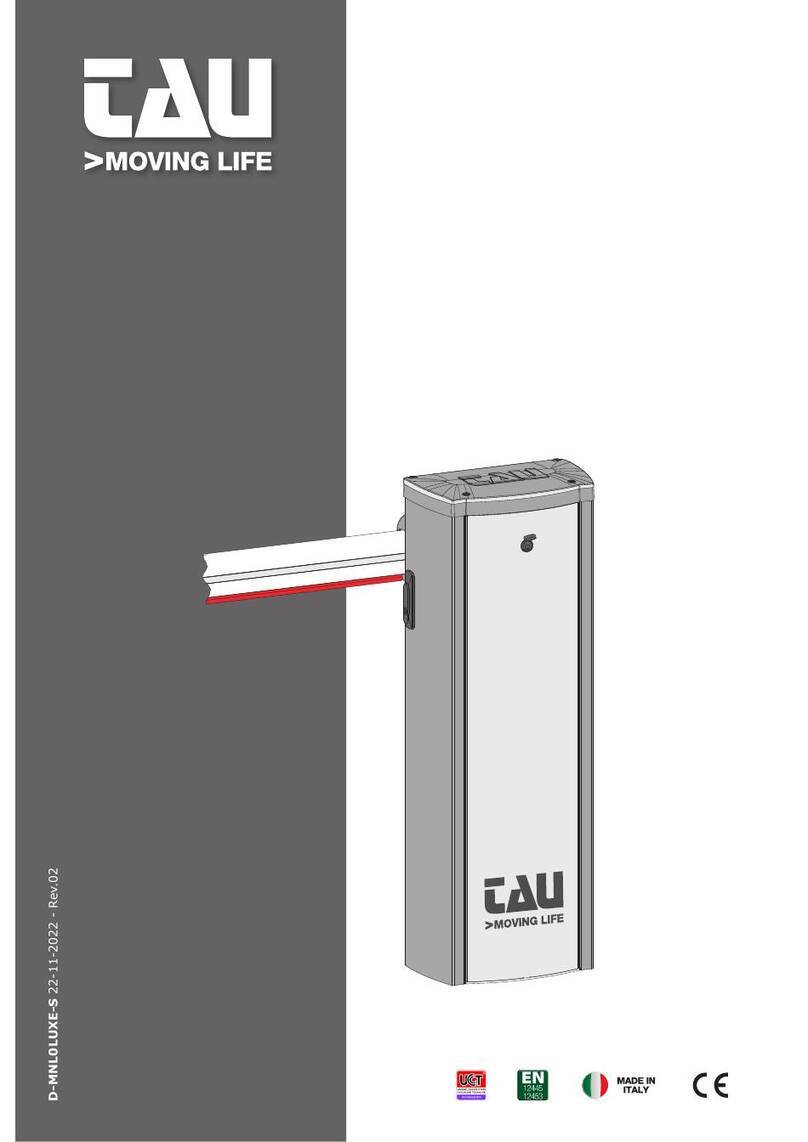 tau LUXE-S Use and maintenance manual tau LUXE-S Use and maintenance manual