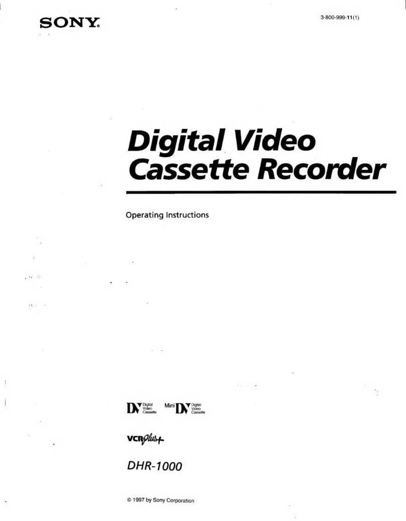 Sony DHR-1000 User manual