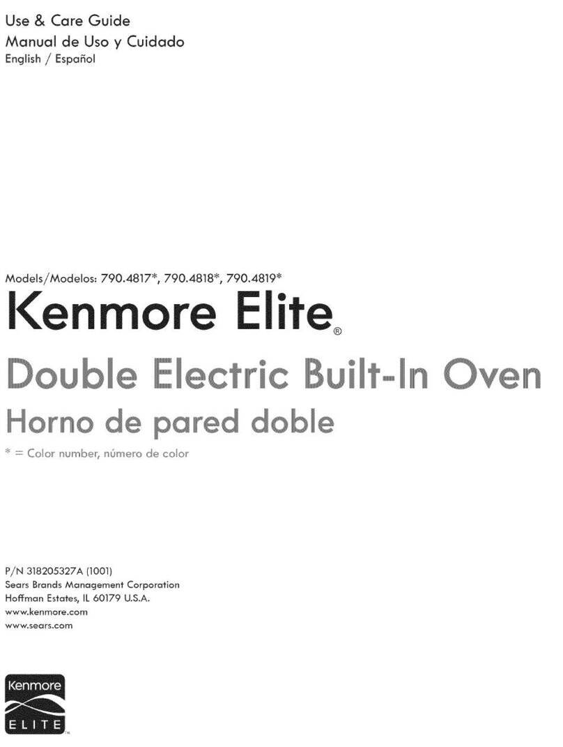 Kenmore Elite 790.4817 Series User manual