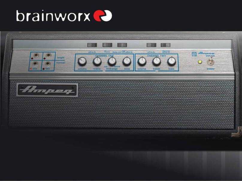 Brainworx Ampeg SVT-VR User manual