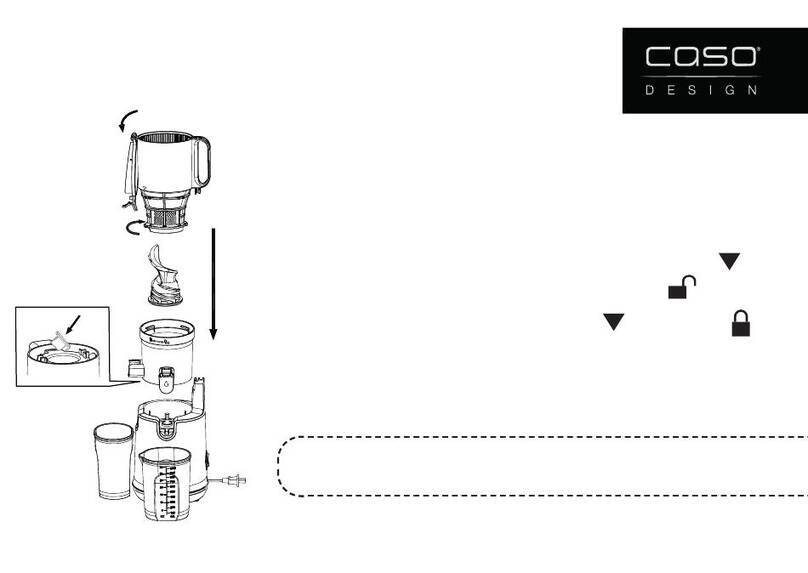 CASO DESIGN SJW 600 XL User manual CASO DESIGN SJW 600 XL User manual