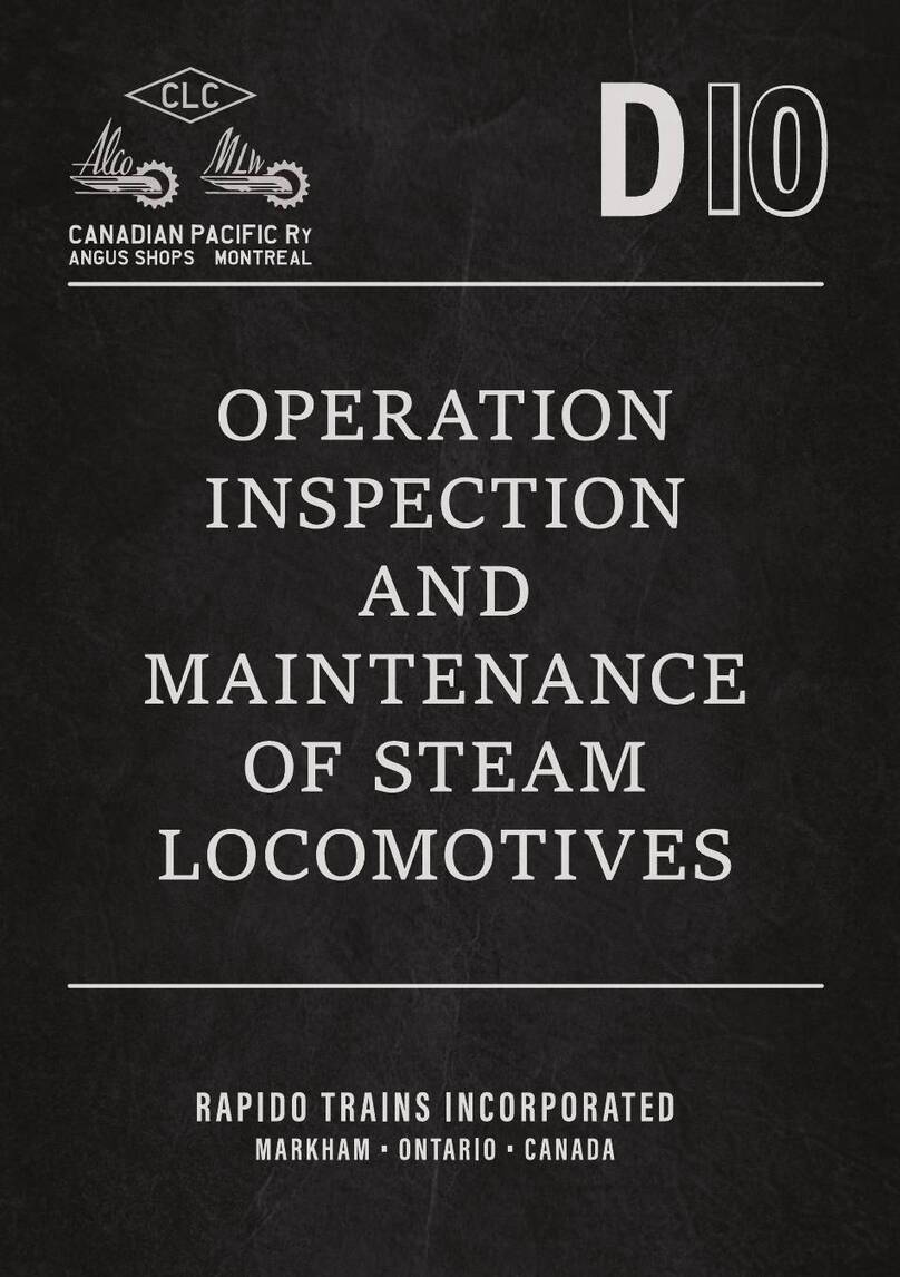 Rapido Trains Canadian Pacific Ry CP D10 4-6-0 Operation Inspection and Maintenance Rapido Trains Canadian Pacific Ry CP D10 4-6-0 Operation Inspection and Maintenance