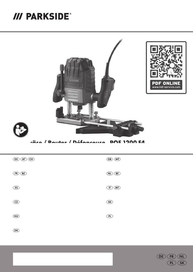Parkside POF 1200 E4 Translation of the original instructions