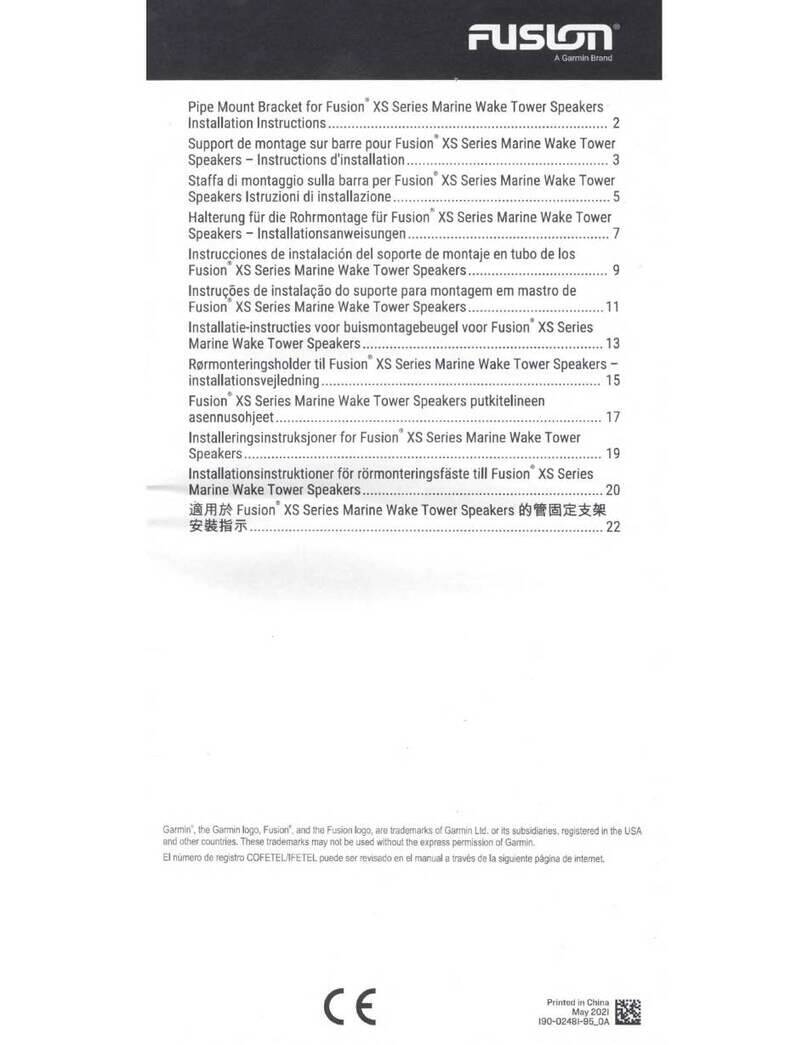 Garmin FUSION XS Series User manual