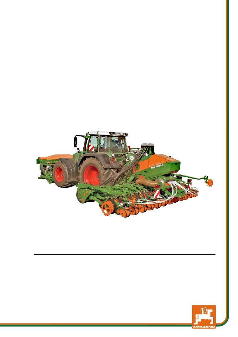 Amazone EDX 6000-2 User manual