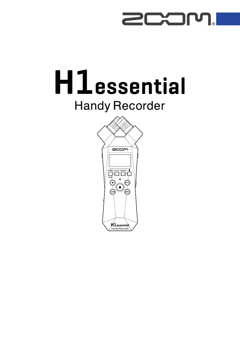Zoom H1essential User manual