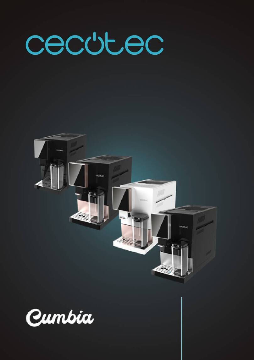 cecotec Cumbia CREMMAET COMPACTCCINO BLACK instruction manual