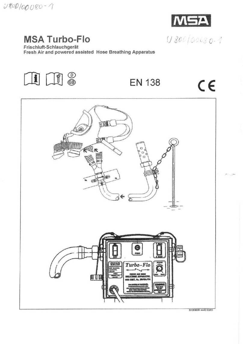 MSA Turbo-Flo B1260 009 User manual MSA Turbo-Flo B1260 009 User manual