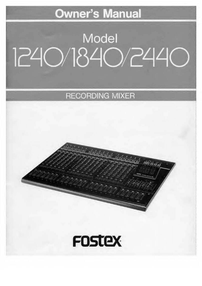 Fostex 1240 owner's manual