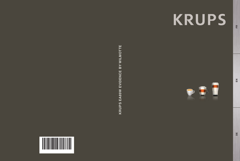Krups WILMOTTE EVIDENCE EA89W User manual Krups WILMOTTE EVIDENCE EA89W User manual