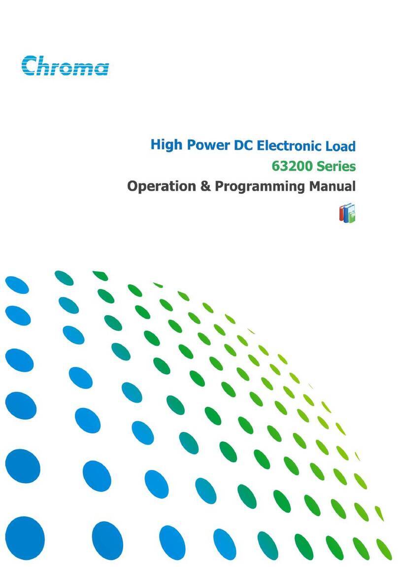 Chroma 63200 Series Operation & programming manual