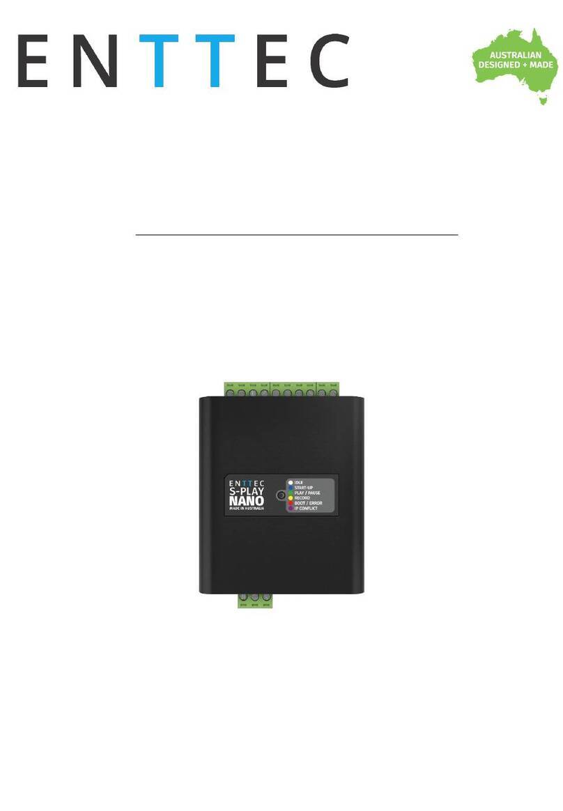 Enttec S-PLAY NANO User manual