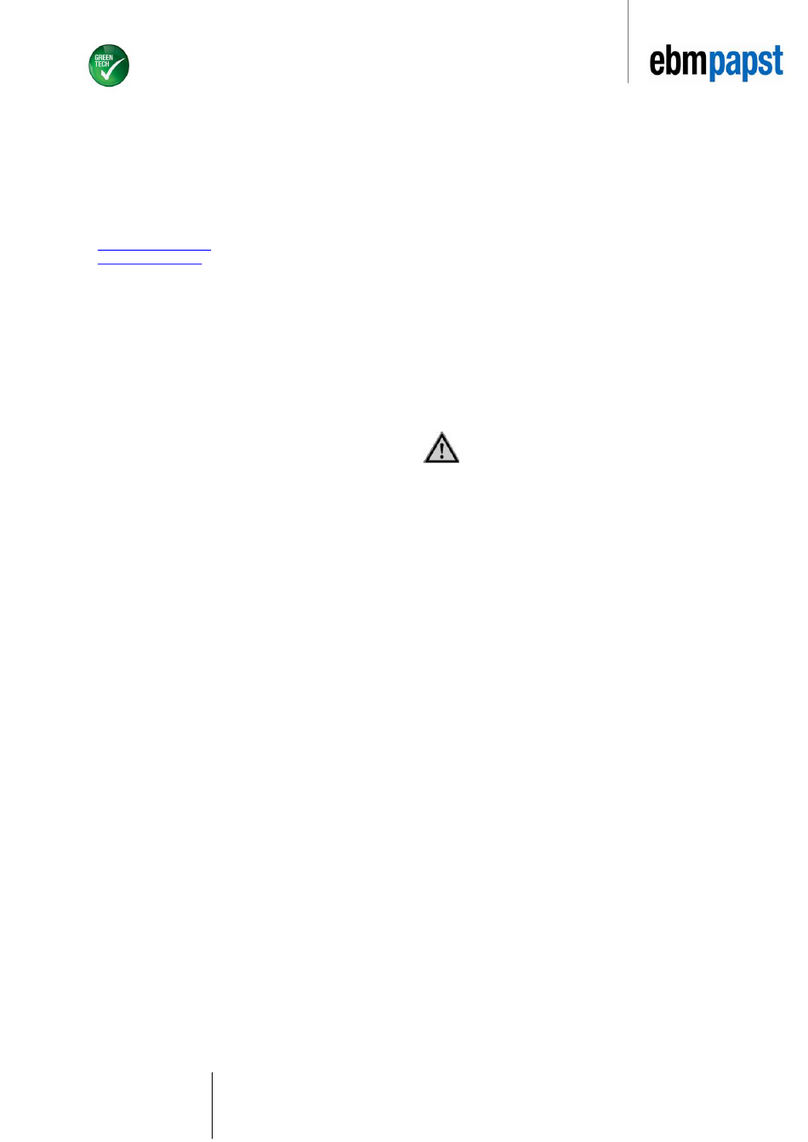 Ebmpapst W3G500GN3307-LA1 User manual