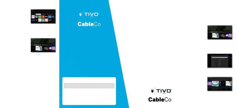 TiVo CableCo TIVO EXPERIENCE User manual