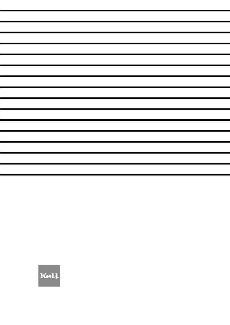 Kett DT-8 operating manual