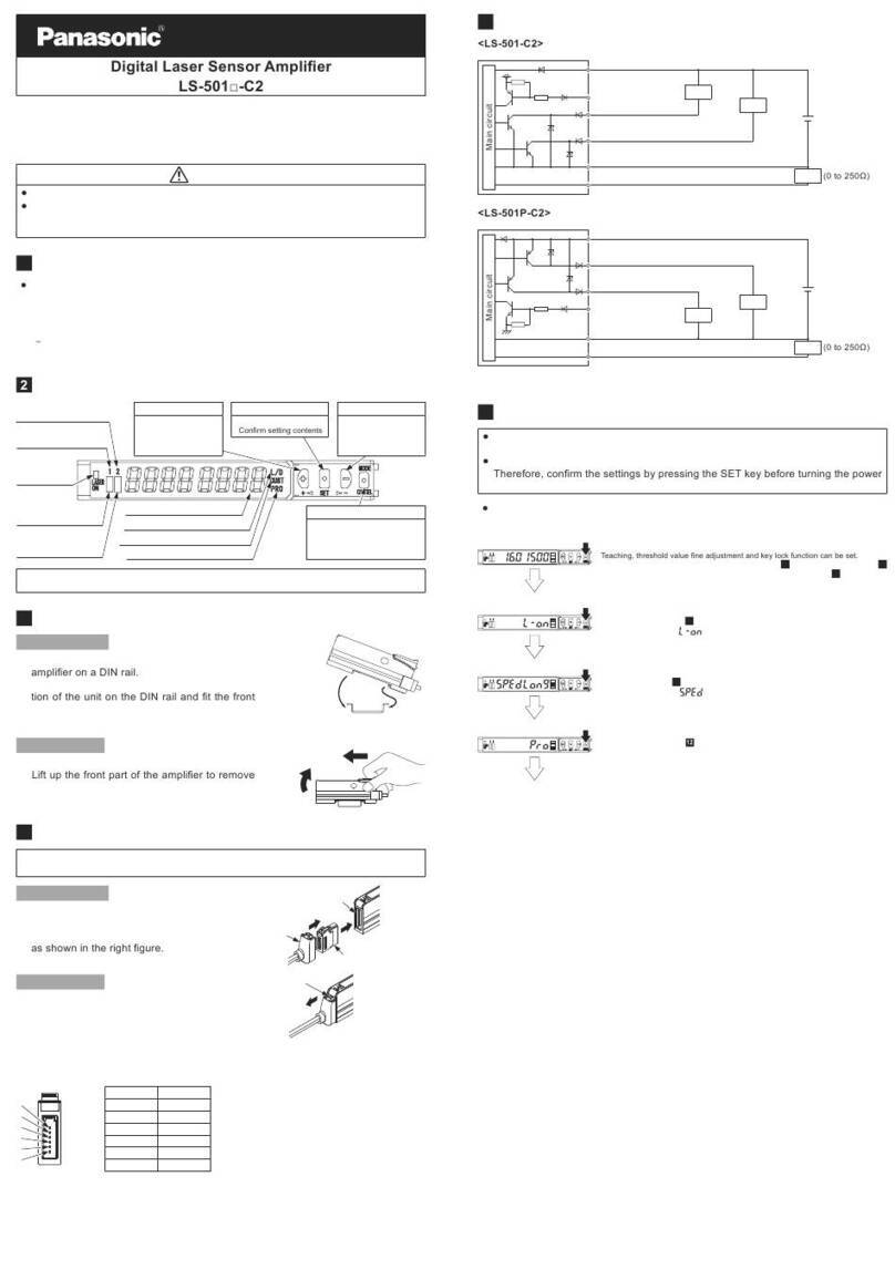 Panasonic LS-501 C2 Series instruction manual