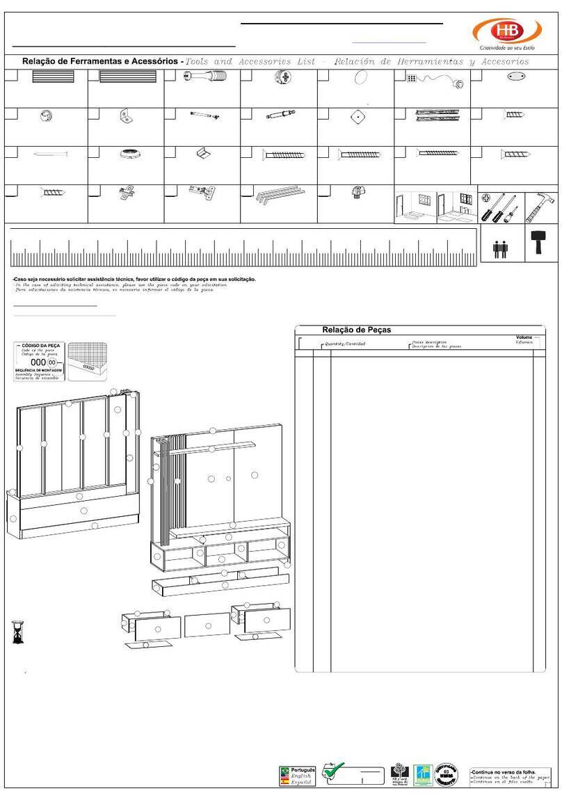 HB Moveis Audaz 1.8 User manual