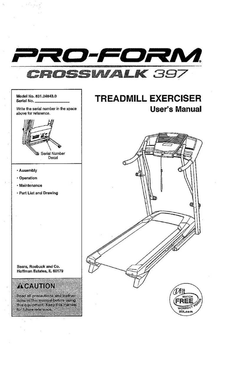 Pro-Form crosswalk 397 User manual