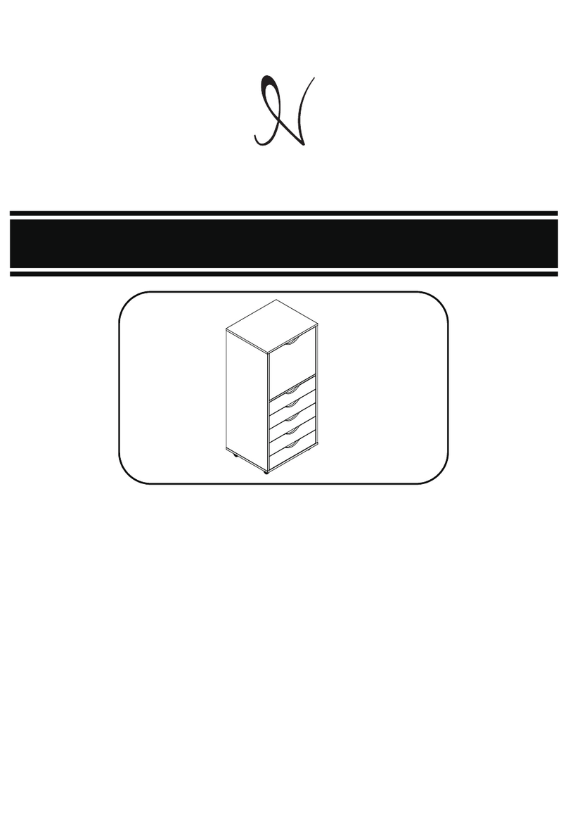 Naomi Home Carly Office Cabinet Assembly instructions
