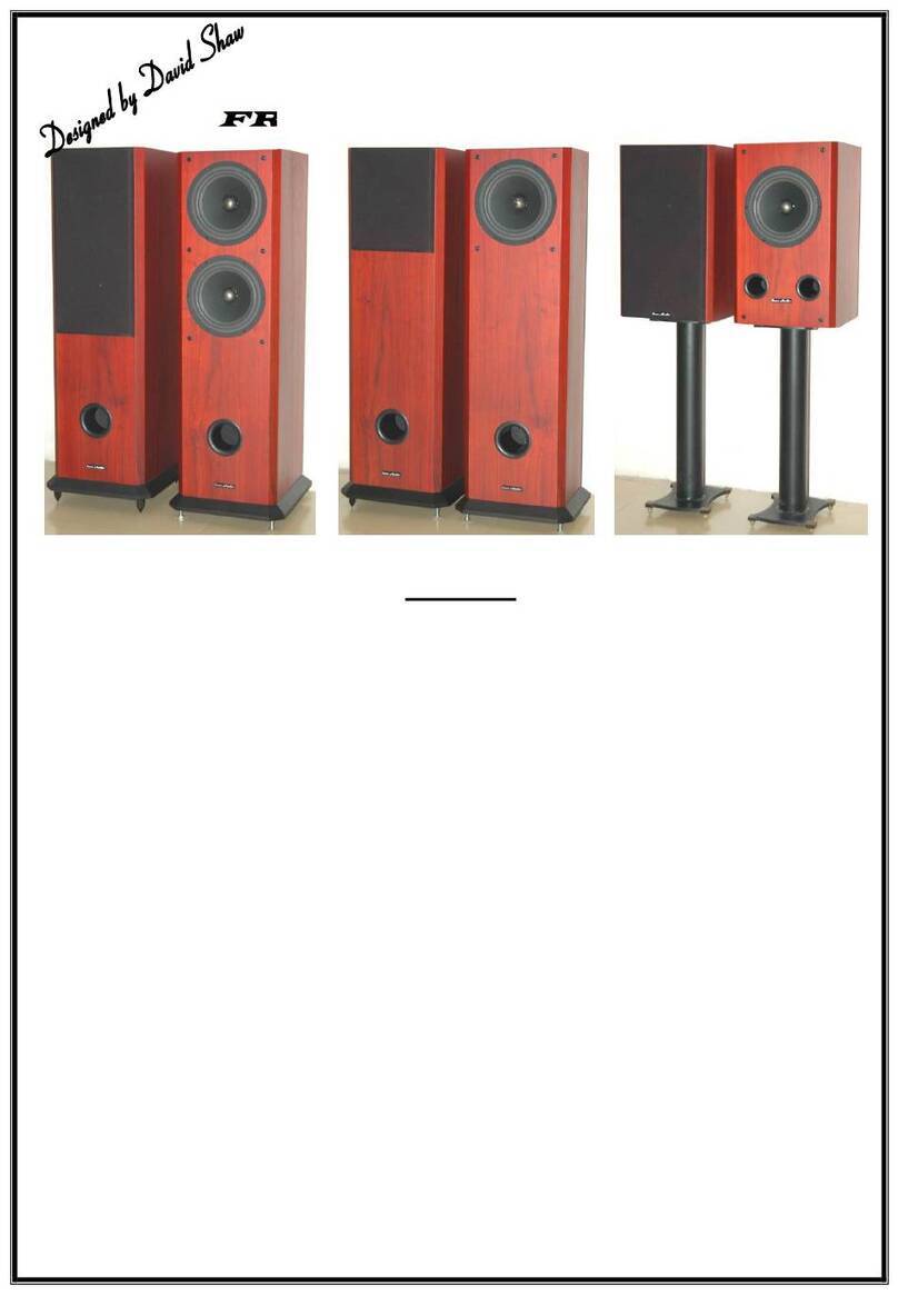 icon Audio FRm Loudspeaker Series instruction manual