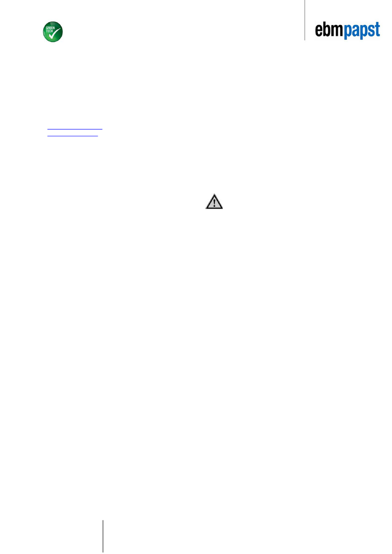 Ebmpapst W1G200EC9110-CT1 User manual
