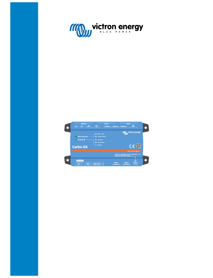 Victron energy Cerbo GX User manual Victron energy Cerbo GX User manual