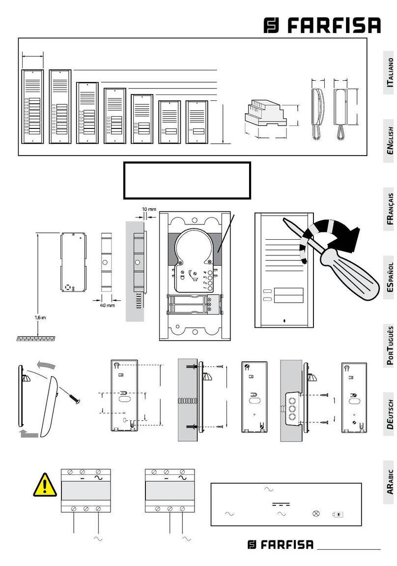 Farfisa RP12 User manual