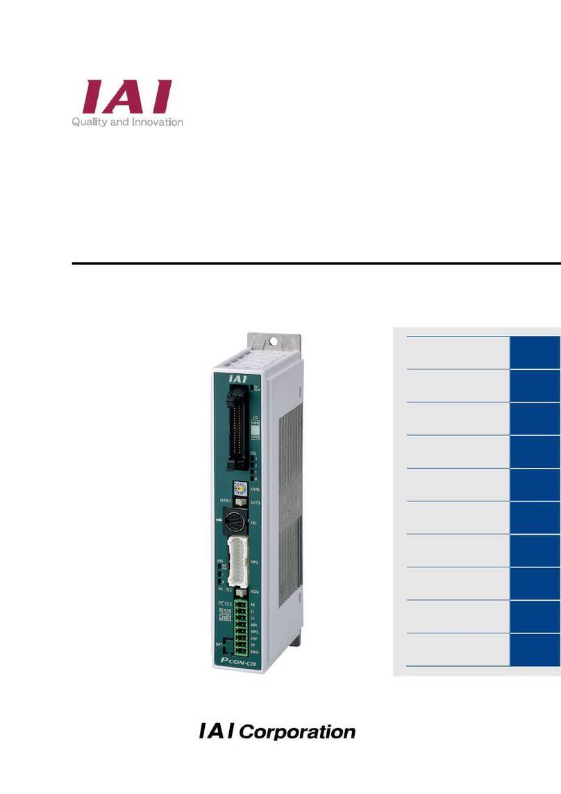 IAI PCON-CB series User manual IAI PCON-CB series User manual