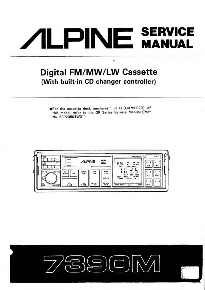 Alpine 7390M Service manual