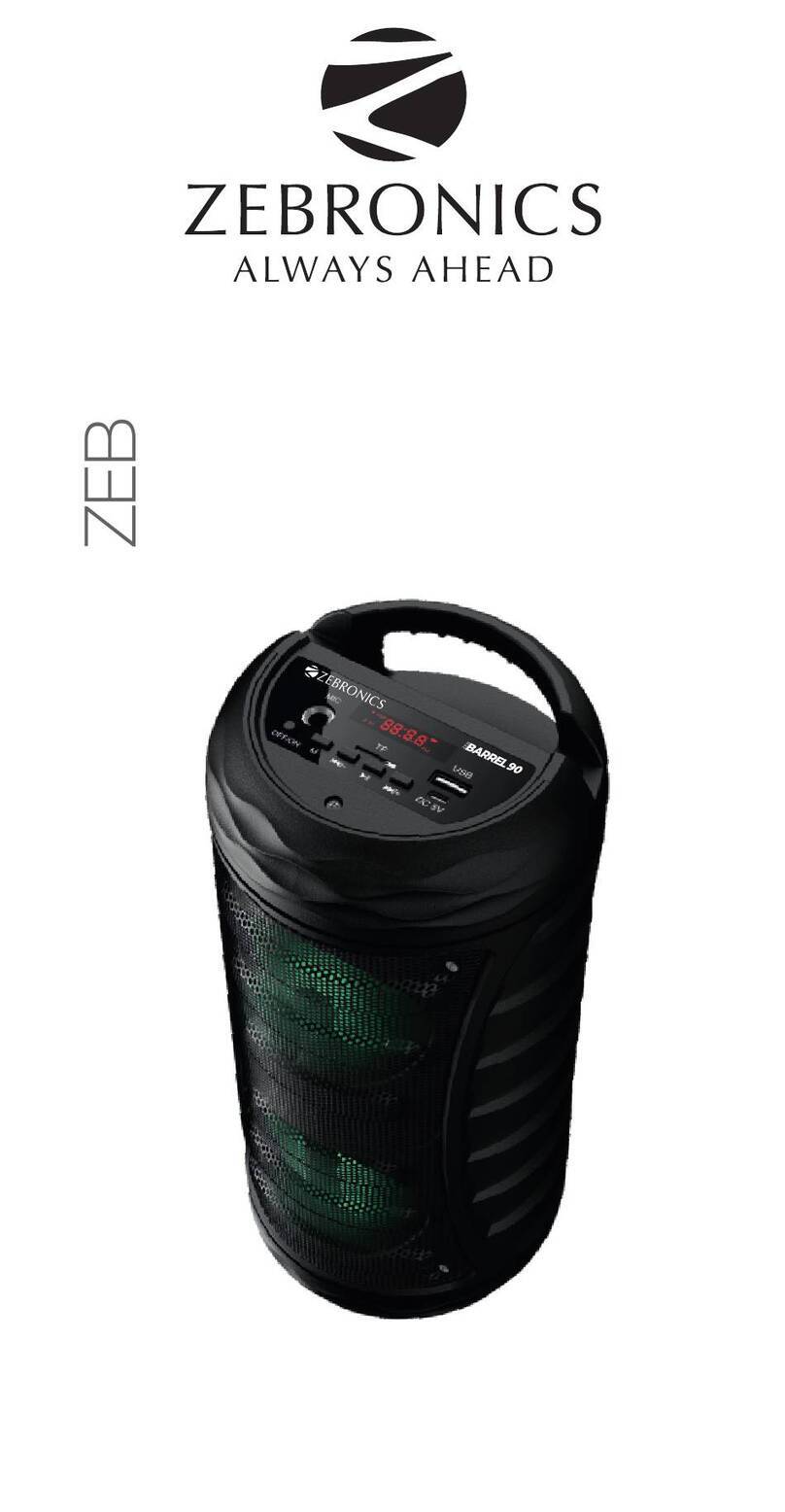 Zebronics ZEB-BARREL 90 user manual
