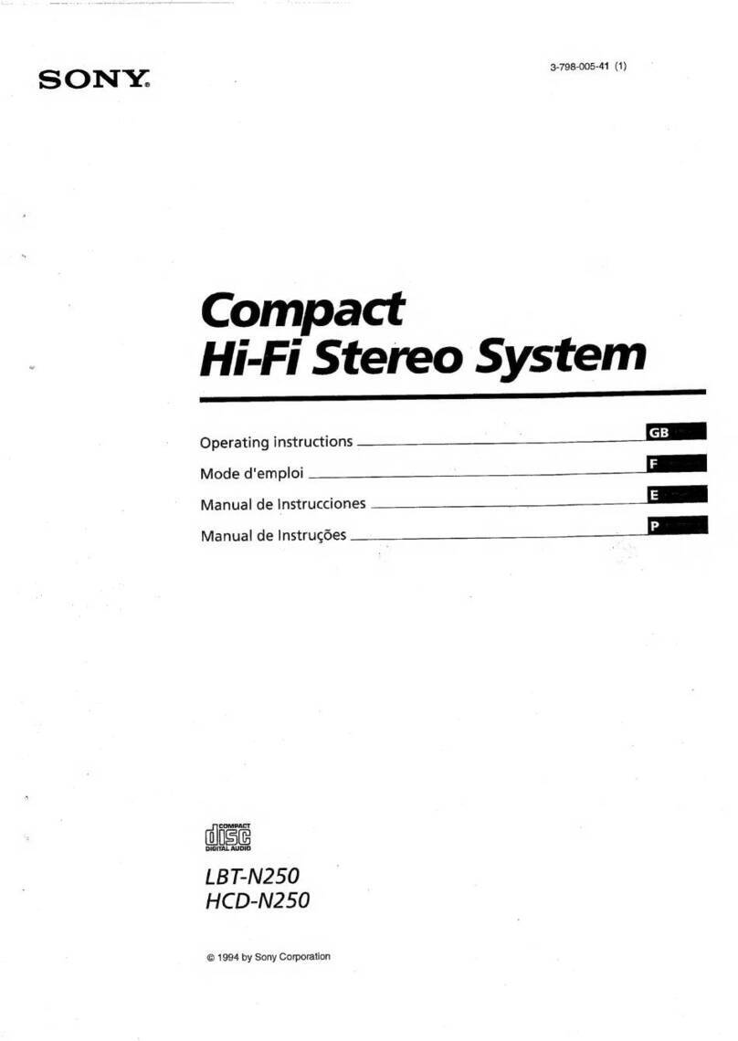 Sony LBT-N250 operating instructions