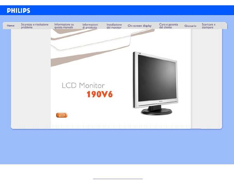 Philips 190V6 User manual