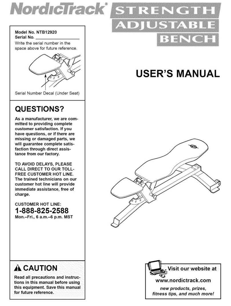 NordicTrack NTB12920 User manual