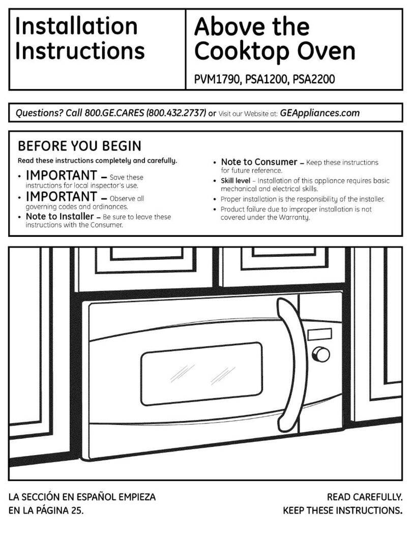 GE Profile PVM1790 User manual