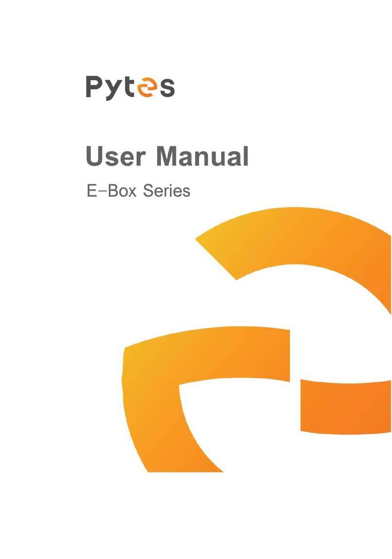 Pytes E-BOX Series User manual