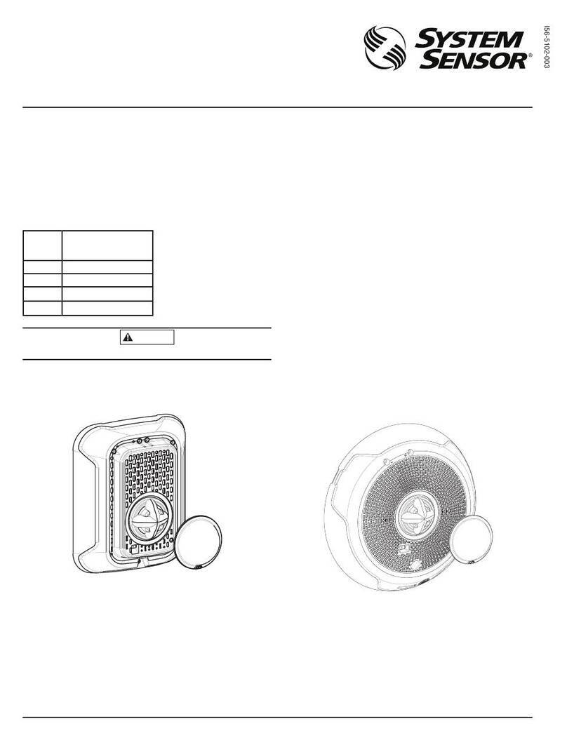 System Sensor L-Series Installation and maintenance instructions